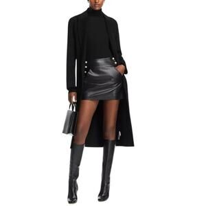 Alice + Olivia Black Midi Skirt